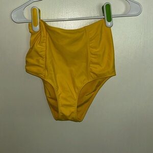Aerie Small Yellow High waisted Bikini Bottoms